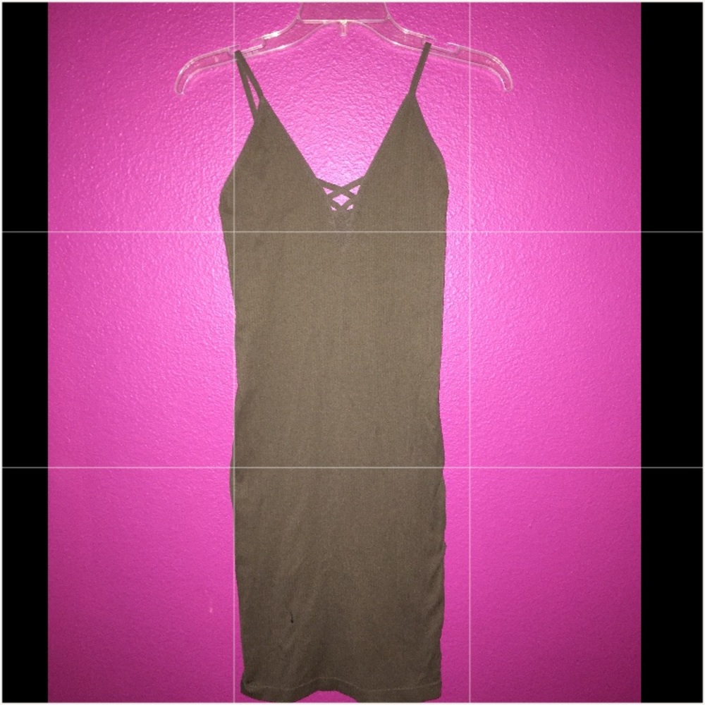 Olive Fitted Dress